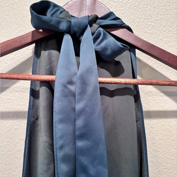 AFTER SIX 6834 HIGH NECK HALTER 2 TONE GOWN, size 24W, Evergreen, Holidays Event - Picture 5 of 11